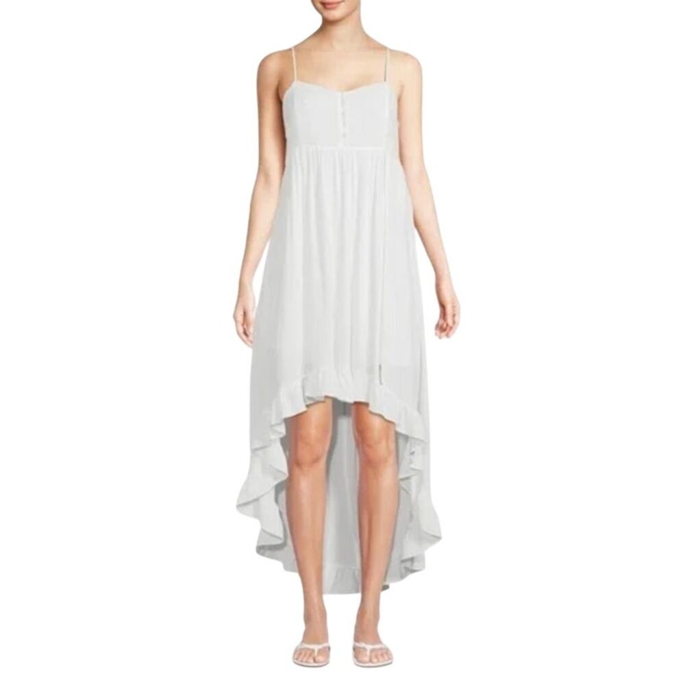 BB DAKOTA by Steve Madden Maxi Dress NWT $89 White Hi Lo Maxi Size L